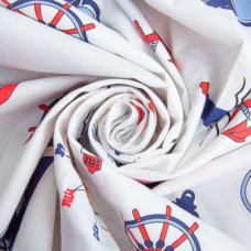 Тканина бязь ранфорс для постільної білизни, бавовна, 130 г/м2, 240 см 25070868/1 Вітрильник