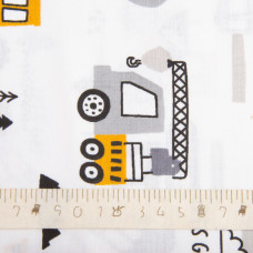 Тканина бязь ранфорс для постільної білизни, бавовна, 130 гр/м2, 240 см 5,27594/3 Тракторець гірчиця