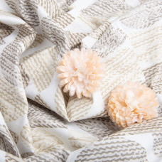 Тканина бязь ранфорс для постільної білизни, бавовна, 130 г/м2, 240 см 10.29915/32 Половинки беж