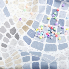 Тканина бязь ранфорс для постільної білизни, бавовна, 130 гр/м2, 240 см 12.29922/3 Мозаїка сіра