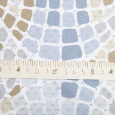 Тканина бязь ранфорс для постільної білизни, бавовна, 130 гр/м2, 240 см 12.29922/3 Мозаїка сіра