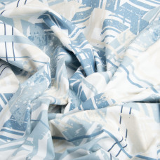 Тканина бязь ранфорс для постільної білизни, бавовна, 130 гр/м2, 240 см 4.28642/7 Технополіс блакитна