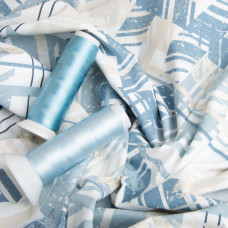 Тканина бязь ранфорс для постільної білизни, бавовна, 130 гр/м2, 240 см 4.28642/7 Технополіс блакитна