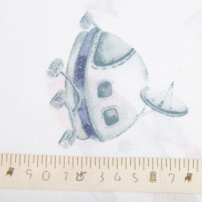 Тканина бязь ранфорс для постільної білизни, бавовна, 130 г/м2, 240 см 11,29984/15 Ракета синя