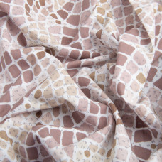 Тканина бязь ранфорс для постільної білизни, бавовна, 130 г/м2, 240 см 12.29922/13 Мозаїка кава