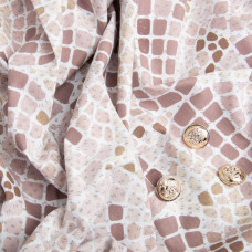 Тканина бязь ранфорс для постільної білизни, бавовна, 130 г/м2, 240 см 12.29922/13 Мозаїка кава