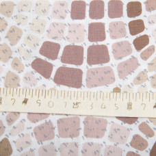 Тканина бязь ранфорс для постільної білизни, бавовна, 130 г/м2, 240 см 12.29922/13 Мозаїка кава