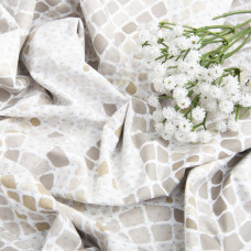 Тканина бязь ранфорс для постільної білизни, бавовна, 130 г/м2, 240 см 12.29922/12 Мозаїка беж