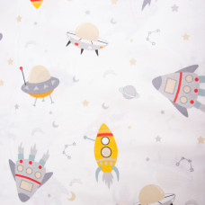 Тканина бязь ранфорс для постільної білизни, бавовна, 130 г/м2, 240 см 10,28653/8 Космос беж