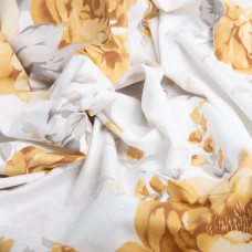 Тканина бязь ранфорс для постільної білизни, бавовна, 130 г/м2, 240 см 7.29035/1 Букет троянд кава