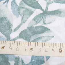 Тканина бязь ранфорс для постільної білизни, бавовна, 130 г/м2, 240 см 11.27809/29 Гілочка petrol