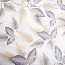 Тканина бязь ранфорс для постільної білизни, бавовна, 130 гр/м2, 240 см 10.29034/16 Листя сіра