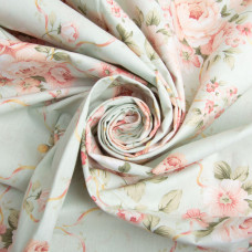 Тканина бязь ранфорс для постільної білизни, бавовна, 130 г/м2, 240 см 12.23615/58 Монсарда м'ята