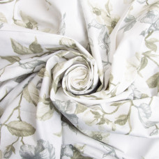 Тканина бязь ранфорс для постільної білизни, бавовна, 130 г/м2, 240 см 6.19975/52 Квітуча яблуня олива