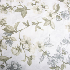 Тканина бязь ранфорс для постільної білизни, бавовна, 130 г/м2, 240 см 6.19975/52 Квітуча яблуня олива