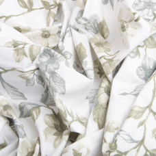 Тканина бязь ранфорс для постільної білизни, бавовна, 130 г/м2, 240 см 6.19975/52 Квітуча яблуня олива