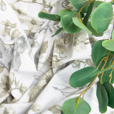 Тканина бязь ранфорс для постільної білизни, бавовна, 130 г/м2, 240 см 6.19975/52 Квітуча яблуня олива