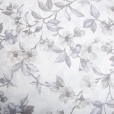 Тканина бязь ранфорс для постільної білизни, бавовна, 130 гр/м2, 240 см 6.19975/33 Квітуча яблуня сіра