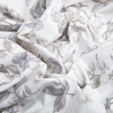 Тканина бязь ранфорс для постільної білизни, бавовна, 130 гр/м2, 240 см 6.19975/33 Квітуча яблуня сіра