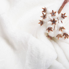 Тканина махрове полотно Велсофт 170 см 260 г/м2 м'яка тканина для плеча, покривал, халатів, піжам біле