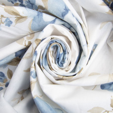 Тканина бязь ранфорс для постільної білизни, бавовна, 130 гр/м2, 240 см 7.29035/29 Букет троянд денім