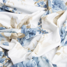 Тканина бязь ранфорс для постільної білизни, бавовна, 130 гр/м2, 240 см 7.29035/29 Букет троянд денім