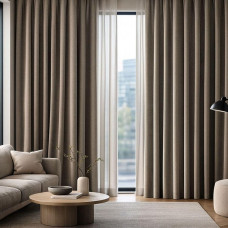 Тканина портьєрна однотонна California, 300 см, 258 г/м2, шторна тканина, тканина для штор, штори, портьєри, гардини, тканина