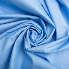 Тканина бязь ранфорс для постільної білизни, бавовна 130 г/м2, 240 см V-24 блакитний