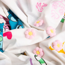 Тканина бязь ранфорс для постільної білизни, бавовна, 130 гр/м2, 240 см 25100058/11 Стіч білий №2