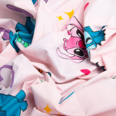 Тканина бязь ранфорс для постільної білизни, бавовна, 130 г/м2, 240 см 25102069/1 Стіч рожевий