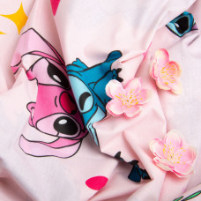 Тканина бязь ранфорс для постільної білизни, бавовна, 130 г/м2, 240 см 25102069/1 Стіч рожевий