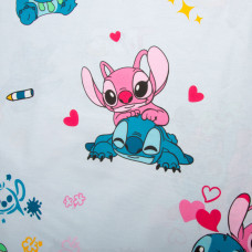 Тканина бязь ранфорс для постільної білизни, бавовна, 130 гр/м2, 240 см 25102069/2 Стіч блакитний