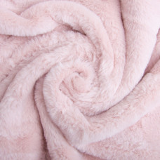 Тканина штучне хутро Кролик Крош 150 см 380 г/м2, для одягу, шуб, жилетів та інтер'єрного декору пудра