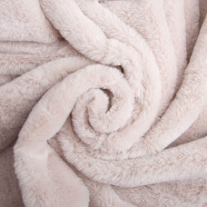 Тканина штучне хутро Кролик Крош 150 см 380 г/м2, для одягу, шуб, жилетів та інтер'єрного декору сірий беж