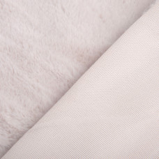 Тканина штучне хутро Кролик Крош 150 см 380 г/м2, для одягу, шуб, жилетів та інтер'єрного декору сірий беж