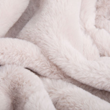 Тканина штучне хутро Кролик Крош 150 см 380 г/м2, для одягу, шуб, жилетів та інтер'єрного декору сірий беж