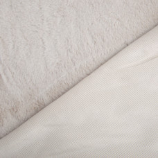 Тканина штучне хутро Кролик Крош 150 см 380 г/м2, для одягу, шуб, жилетів та інтер'єрного декору попіл