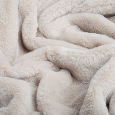 Тканина штучне хутро Кролик Крош 150 см 380 г/м2, для одягу, шуб, жилетів та інтер'єрного декору попіл