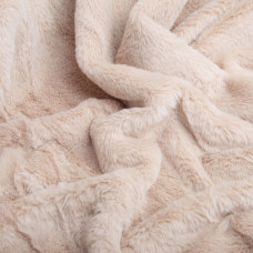 Тканина штучне хутро Кролик Крош 150 см 380 г/м2, для одягу, шуб, жилетів та інтер'єрного декору св беж