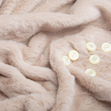 Тканина штучне хутро Кролик Крош 150 см 380 г/м2, для одягу, шуб, жилетів та інтер'єрного декору св беж