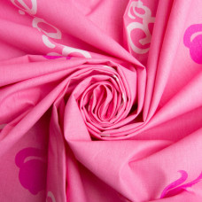 Тканина бязь ранфорс для постільної білизни, бавовна, 130 г/м2, 240 см 25080075/8 Барбі рожева