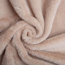 Тканина штучне хутро Кролик Крош 150 см 380 г/м2, для одягу, шуб, жилетів та інтер'єрного декору беж