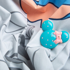 Тканина бязь ранфорс для постільної білизни, бавовна, 130 гр/м2, 240 см 25051531/2 Стіч сірий