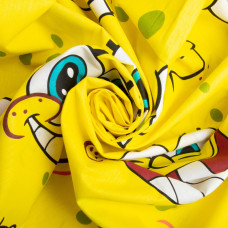 Тканина бязь ранфорс для постільної білизни, бавовна, 130 г/м2, 240 см 25100863/4 Губка Боб