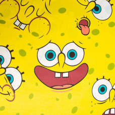 Тканина бязь ранфорс для постільної білизни, бавовна, 130 г/м2, 240 см 25100863/4 Губка Боб