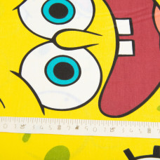 Тканина бязь ранфорс для постільної білизни, бавовна, 130 г/м2, 240 см 25100863/4 Губка Боб