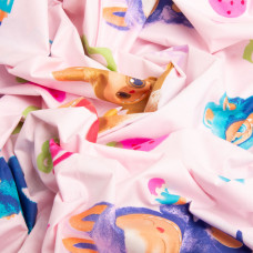 Тканина бязь ранфорс для постільної білизни, бавовна, 130 г/м2, 240 см 25070995/7 Лабуба рожева