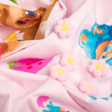 Тканина бязь ранфорс для постільної білизни, бавовна, 130 г/м2, 240 см 25070995/7 Лабуба рожева