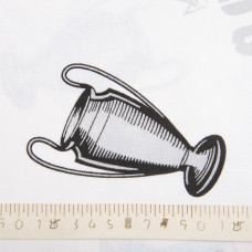 Тканина бязь ранфорс для постільної білизни, бавовна, 130 г/м2, 240 см 25050228/3 Футболісти