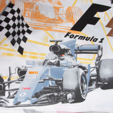 Тканина бязь ранфорс для постільної білизни, бавовна, 130 г/м2, 240 см 25041666/2 Картинг червоний